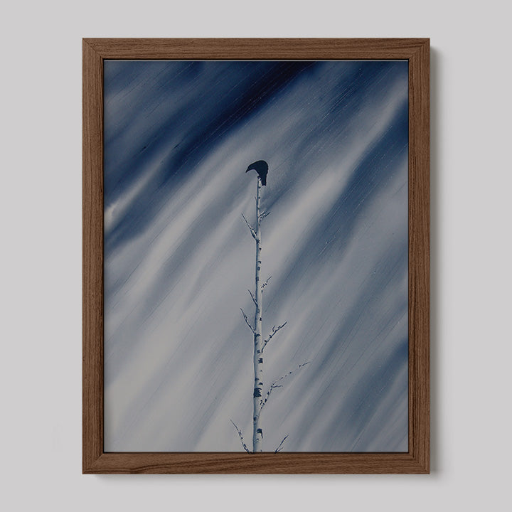 Alone I Will Stand Watercolor Print