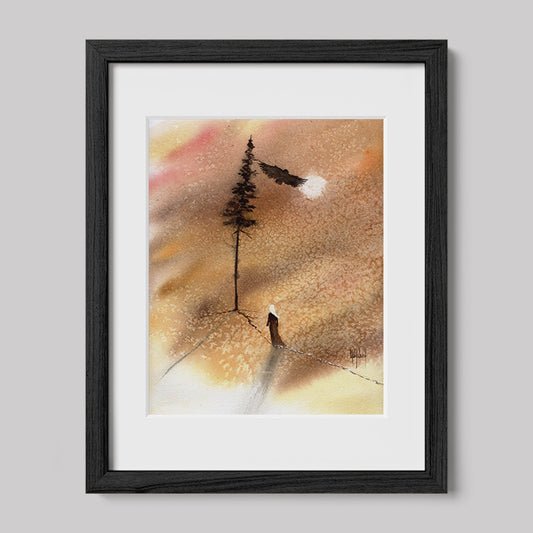 Timber Series: I am Connected Watercolor Print-Print-nakedpastor