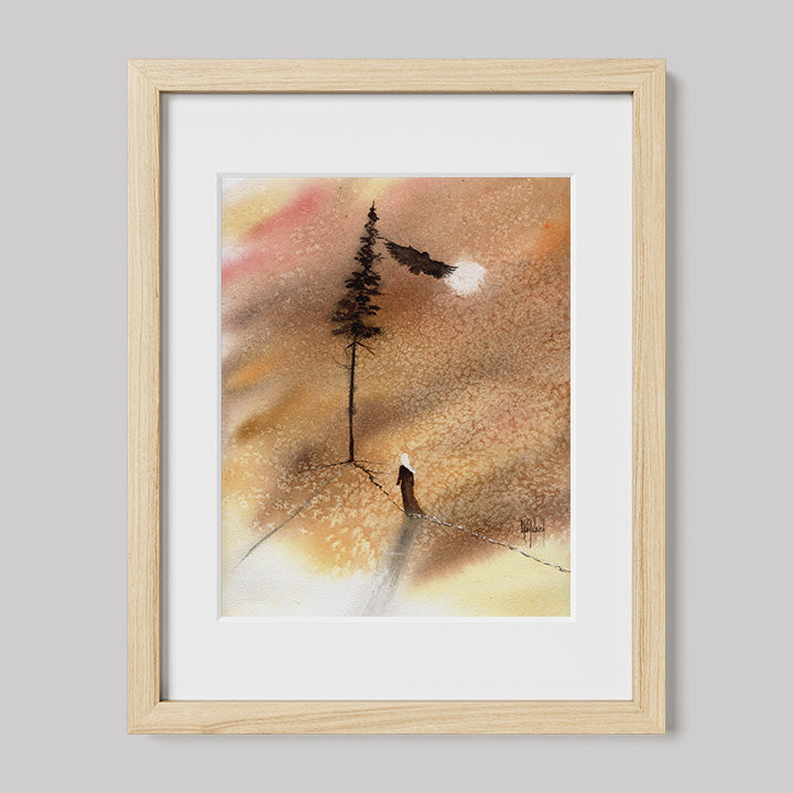 Timber Series: I am Connected Watercolor Print-Print-nakedpastor