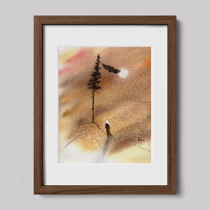 Timber Series: I am Connected Watercolor Print-Print-nakedpastor