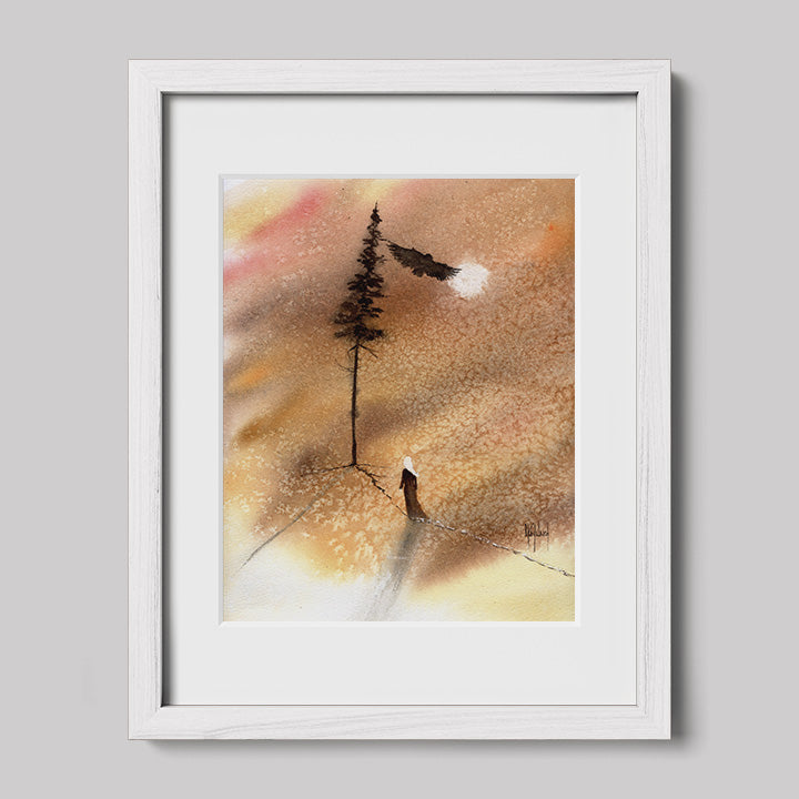 Timber Series: I am Connected Watercolor Print-Print-nakedpastor
