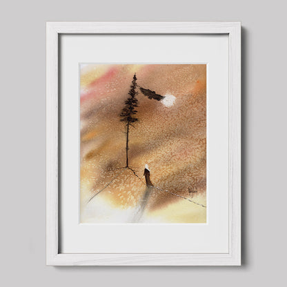 Timber Series: I am Connected Watercolor Print-Print-nakedpastor