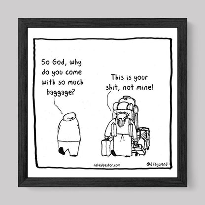 Baggage Cartoon Print-Cartoons-nakedpastor