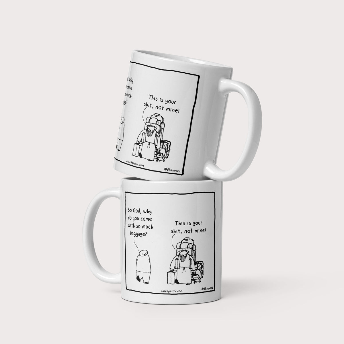Baggage Mug - by nakedpastor
