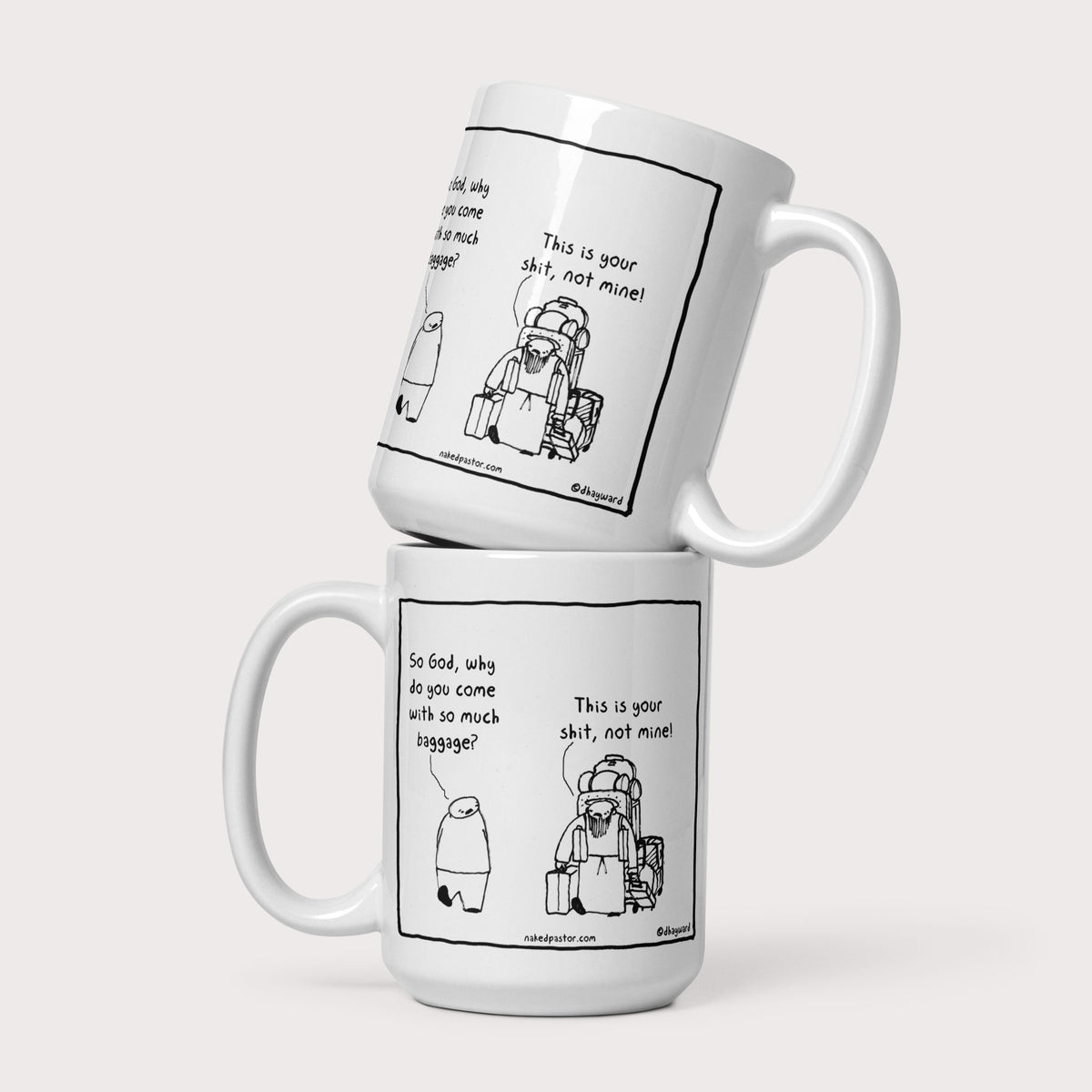 Baggage Mug - by nakedpastor