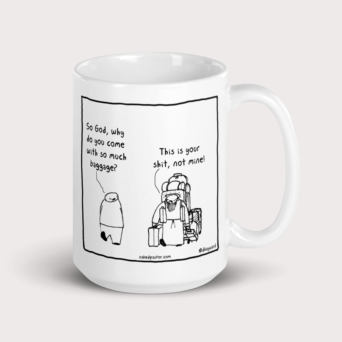 Baggage Mug - by nakedpastor