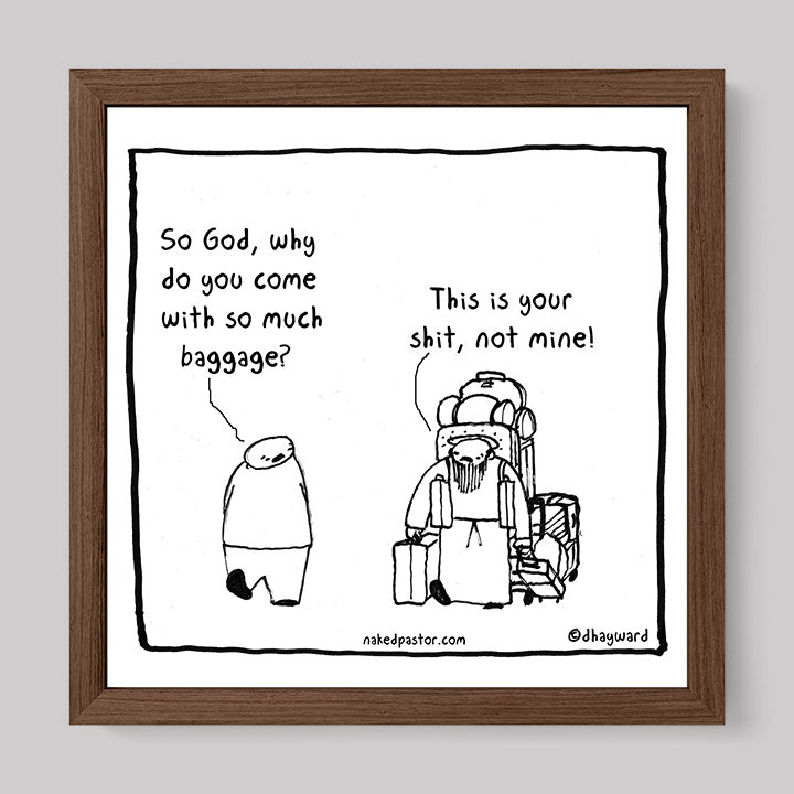 Baggage Cartoon Print-Cartoons-nakedpastor