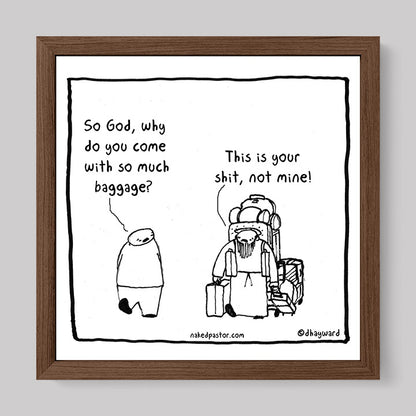 Baggage Cartoon Print-Cartoons-nakedpastor