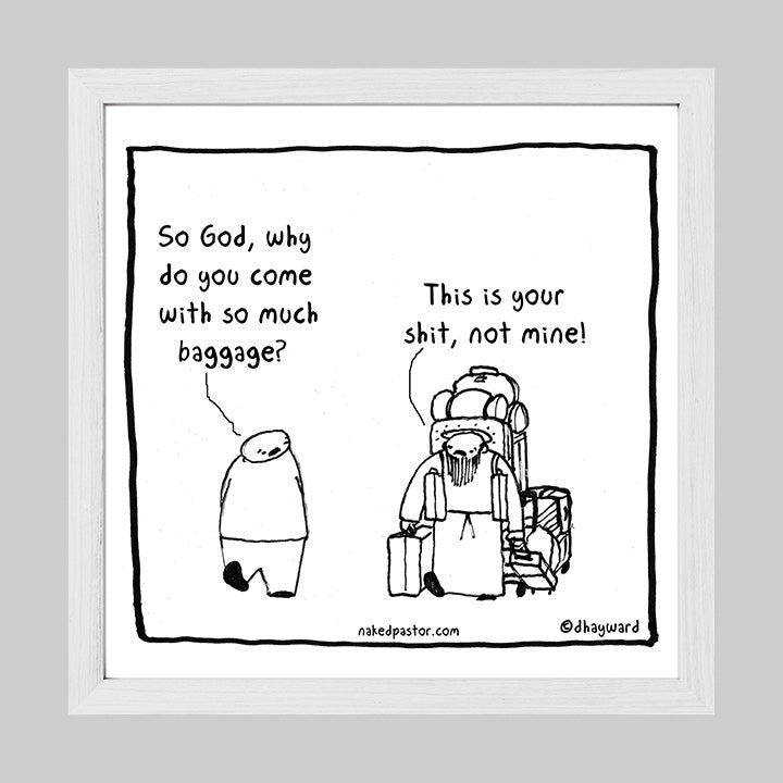 Baggage Cartoon Print-Cartoons-nakedpastor