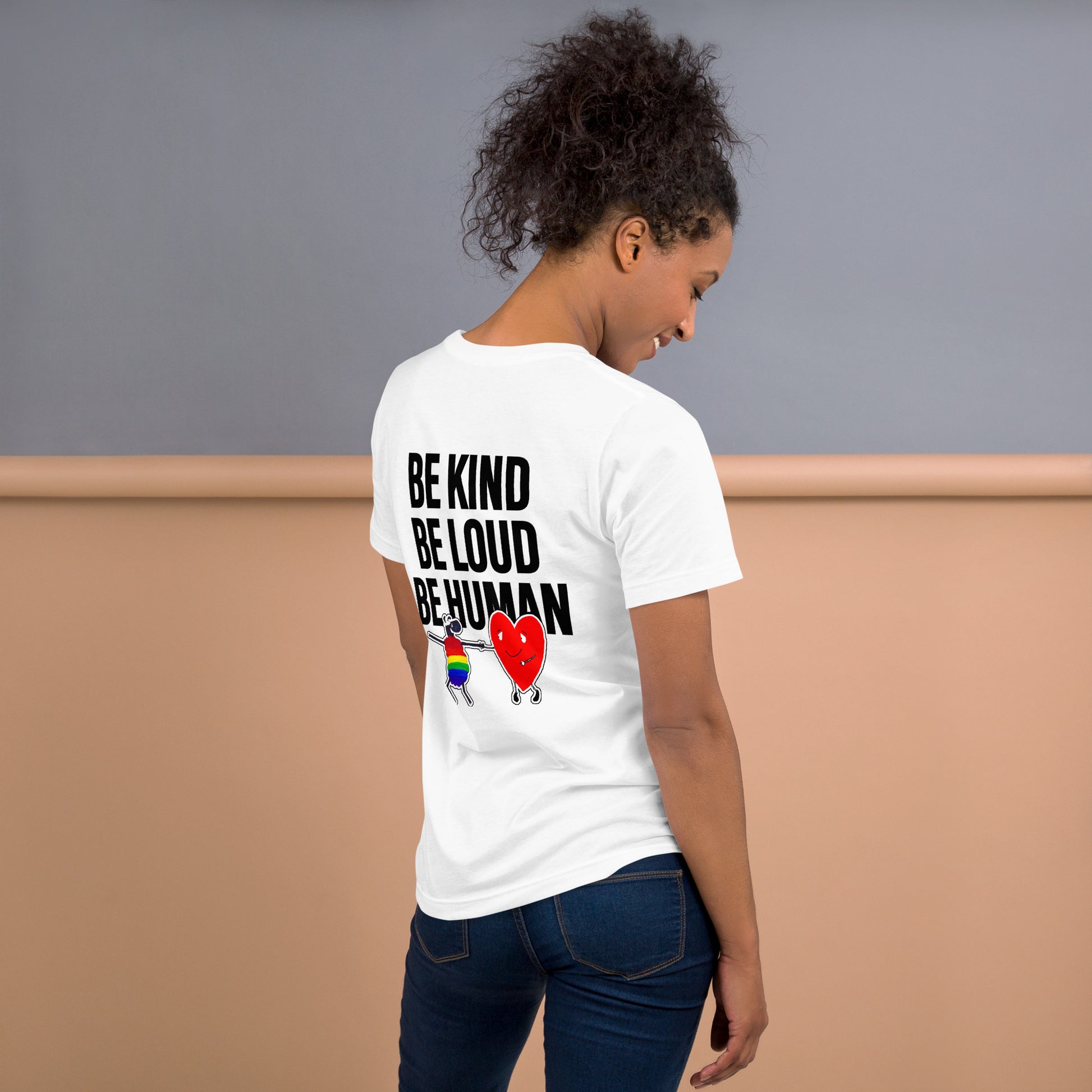 be kind be loud be human tee 2