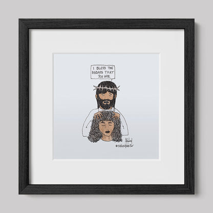 Bless the Badass Cartoon Print-Cartoons-nakedpastor