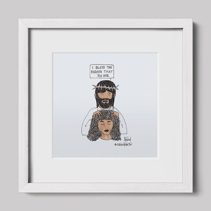 Bless the Badass Cartoon Print-Cartoons-nakedpastor
