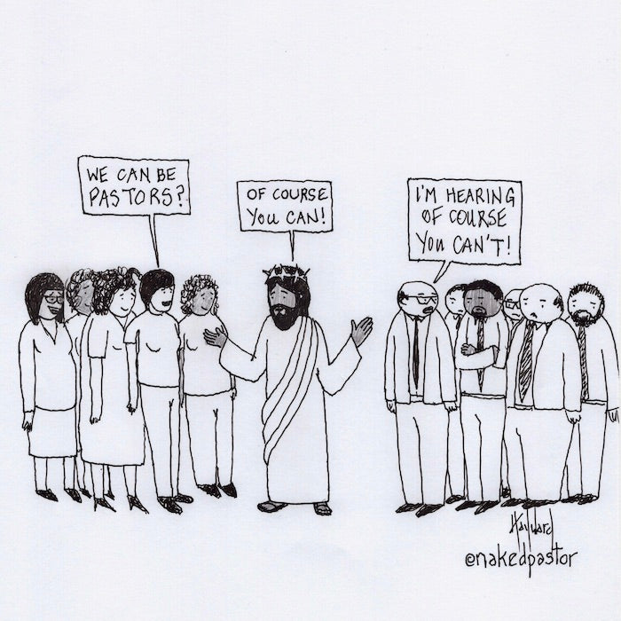 Can Women Be Pastors Digital Cartoon