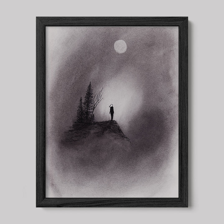 I Changed My Mind Charcoal Drawing Print-Drawings-nakedpastor