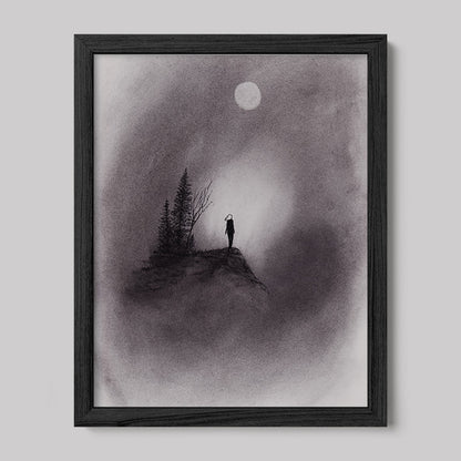 I Changed My Mind Charcoal Drawing Print-Drawings-nakedpastor