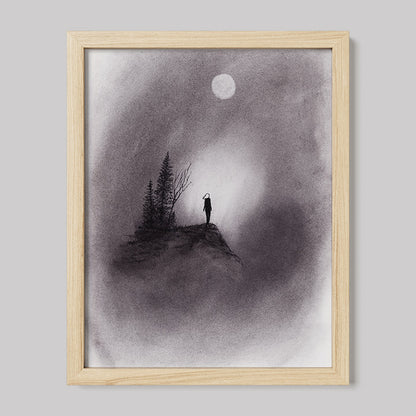 I Changed My Mind Charcoal Drawing Print-Drawings-nakedpastor