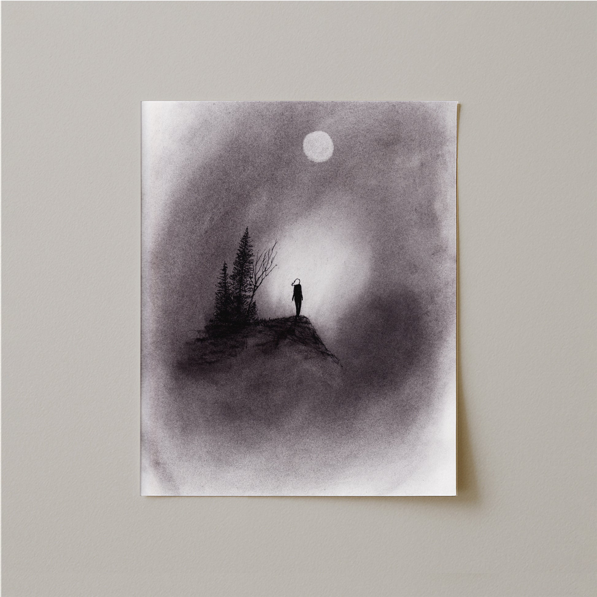 I Changed My Mind Charcoal Drawing Print-Drawings-nakedpastor