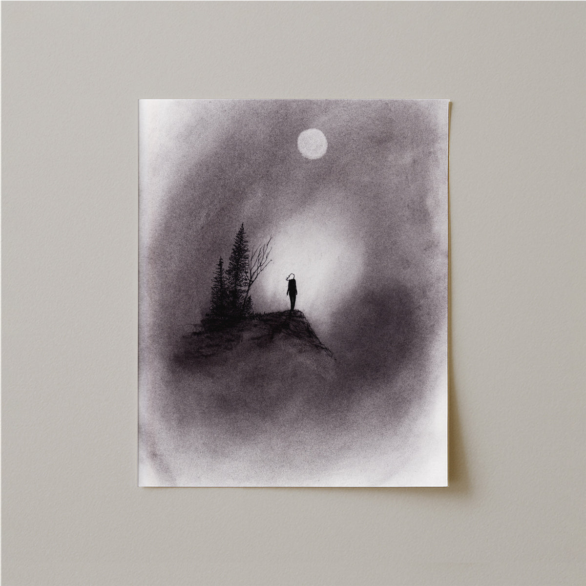 I Changed My Mind Charcoal Drawing Print-Drawings-nakedpastor