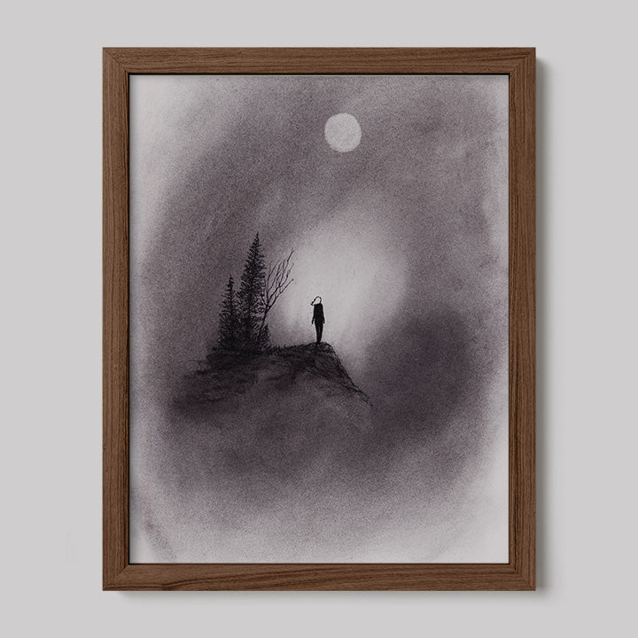 I Changed My Mind Charcoal Drawing Print-Drawings-nakedpastor