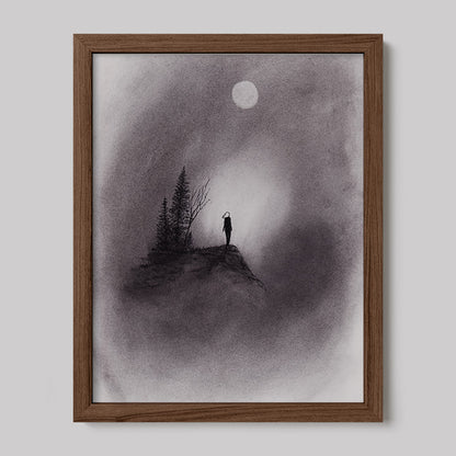 I Changed My Mind Charcoal Drawing Print-Drawings-nakedpastor