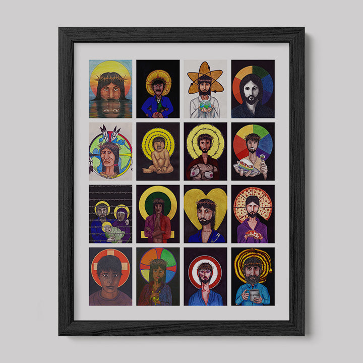 Christ Collage Print-Drawings-nakedpastor