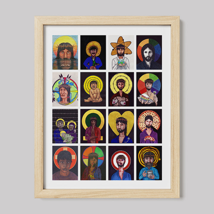 Christ Collage Print-Drawings-nakedpastor