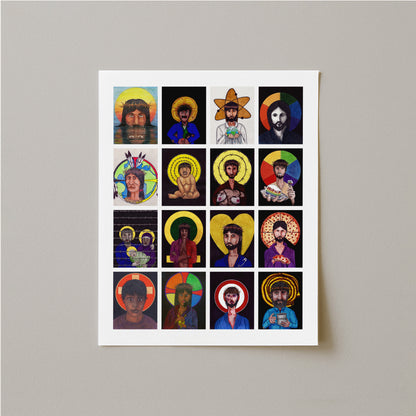 Christ Collage Print-Drawings-nakedpastor