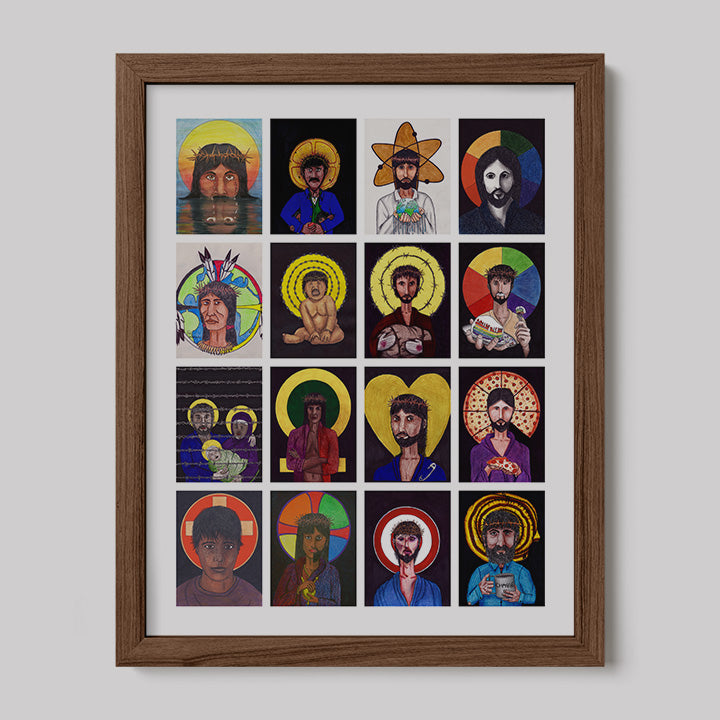 Christ Collage Print-Drawings-nakedpastor
