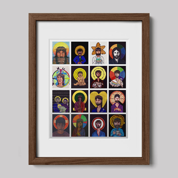 Christ Collage Print-Drawings-nakedpastor