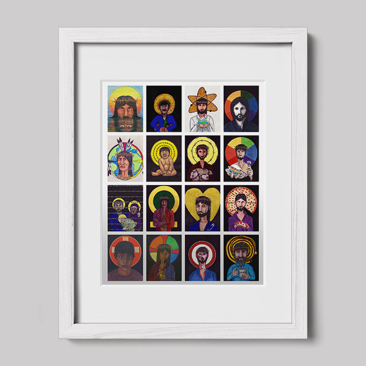 Christ Collage Print-Drawings-nakedpastor