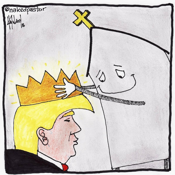 Church Anoints Power Digital Cartoon-Digital Cartoons-nakedpastor