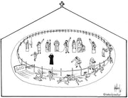 The Church Race Digital Cartoon-Cartoons-nakedpastor