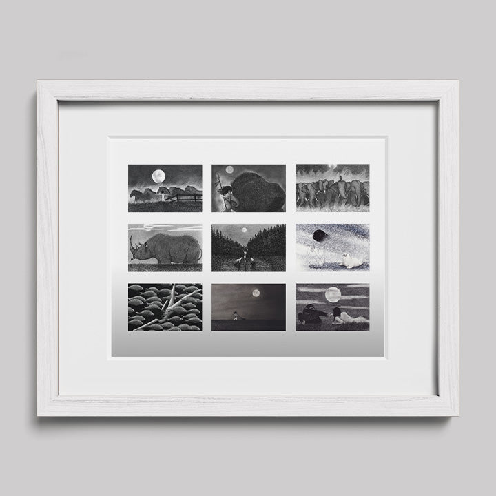 Sophia Wildlife Collage Print-Drawings-nakedpastor