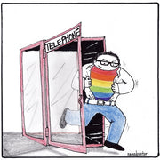 National Coming Out Day Digital Cartoon-Digital Cartoons-nakedpastor