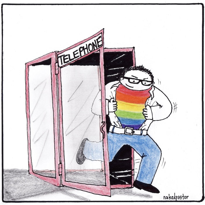 National Coming Out Day Digital Cartoon-Digital Cartoons-nakedpastor