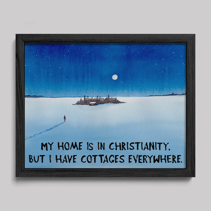 Cottages Everywhere Print-Paintings-nakedpastor
