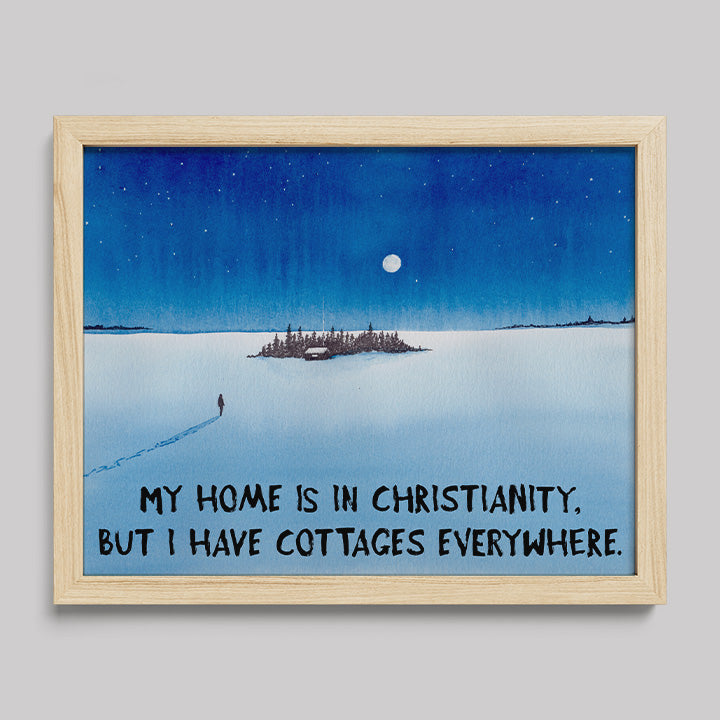 Cottages Everywhere Print-Paintings-nakedpastor