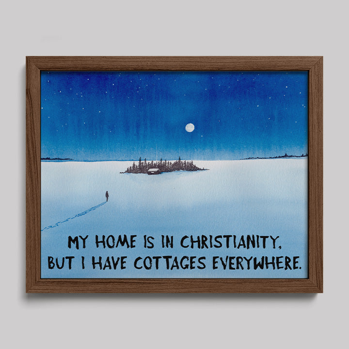 Cottages Everywhere Print-Paintings-nakedpastor