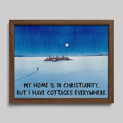 Cottages Everywhere Print-Paintings-nakedpastor