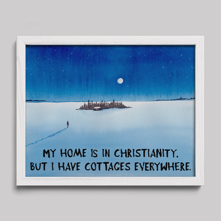 Cottages Everywhere Print-Paintings-nakedpastor