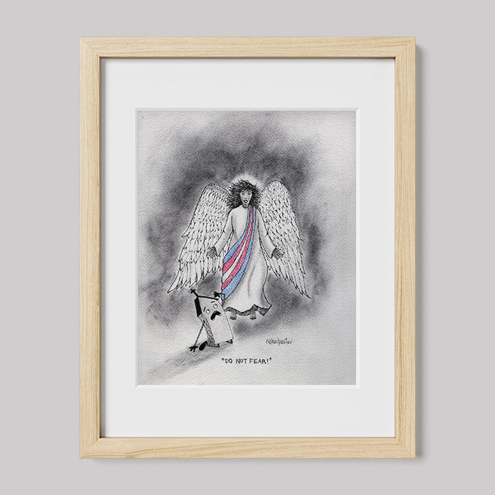 Do Not Fear: Trans Angel Art Print-Cartoons-nakedpastor