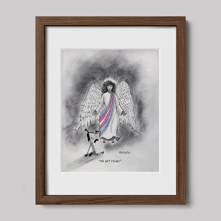 Do Not Fear: Trans Angel Art Print-Cartoons-nakedpastor