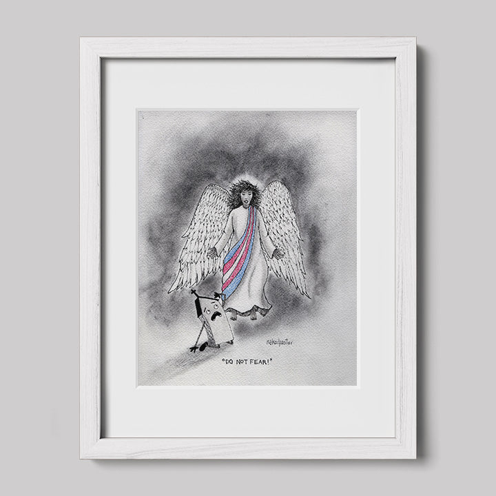 Do Not Fear: Trans Angel Art Print-Cartoons-nakedpastor