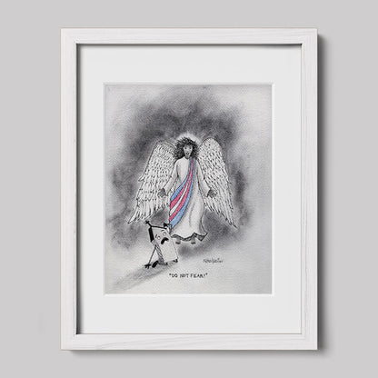 Do Not Fear: Trans Angel Art Print-Cartoons-nakedpastor