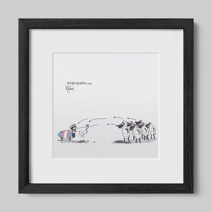 Don't Stone Others Trans Version Cartoon Print-Cartoons-nakedpastor