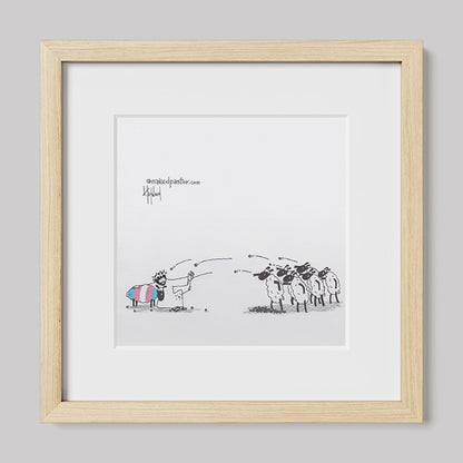 Don't Stone Others Trans Version Cartoon Print-Cartoons-nakedpastor
