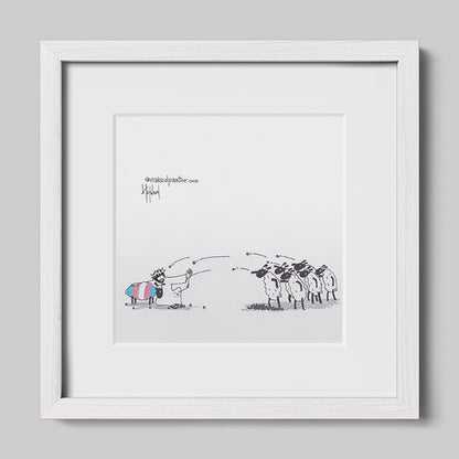 Don't Stone Others Trans Version Cartoon Print-Cartoons-nakedpastor