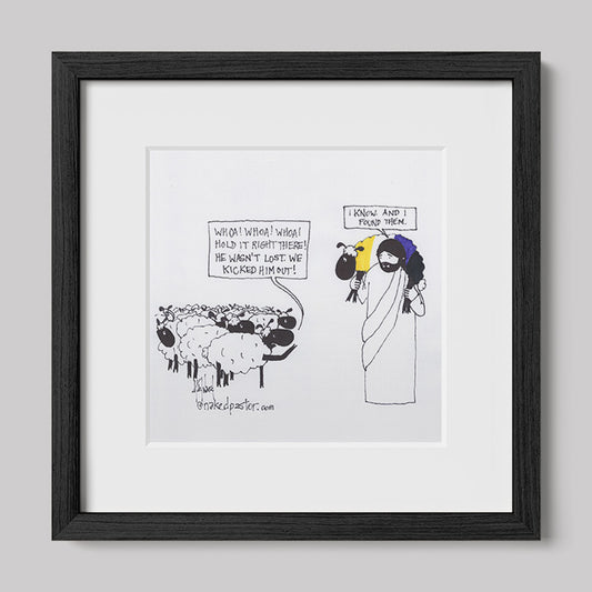 Enby Christian Not-Lost Lamb Print-Cartoons-nakedpastor