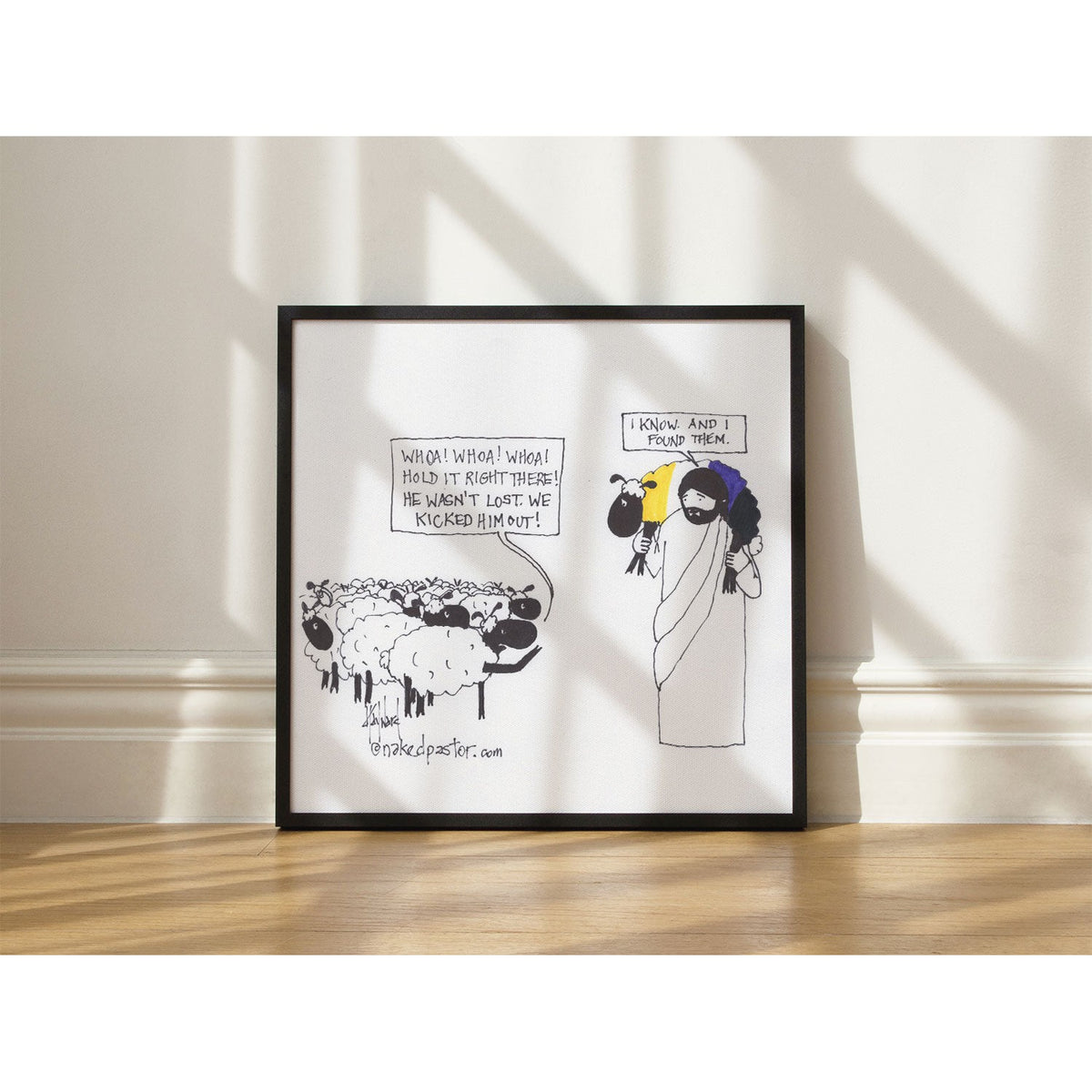 Enby Christian Not-Lost Lamb Print-Queer Christian Art Prints-nakedpastor