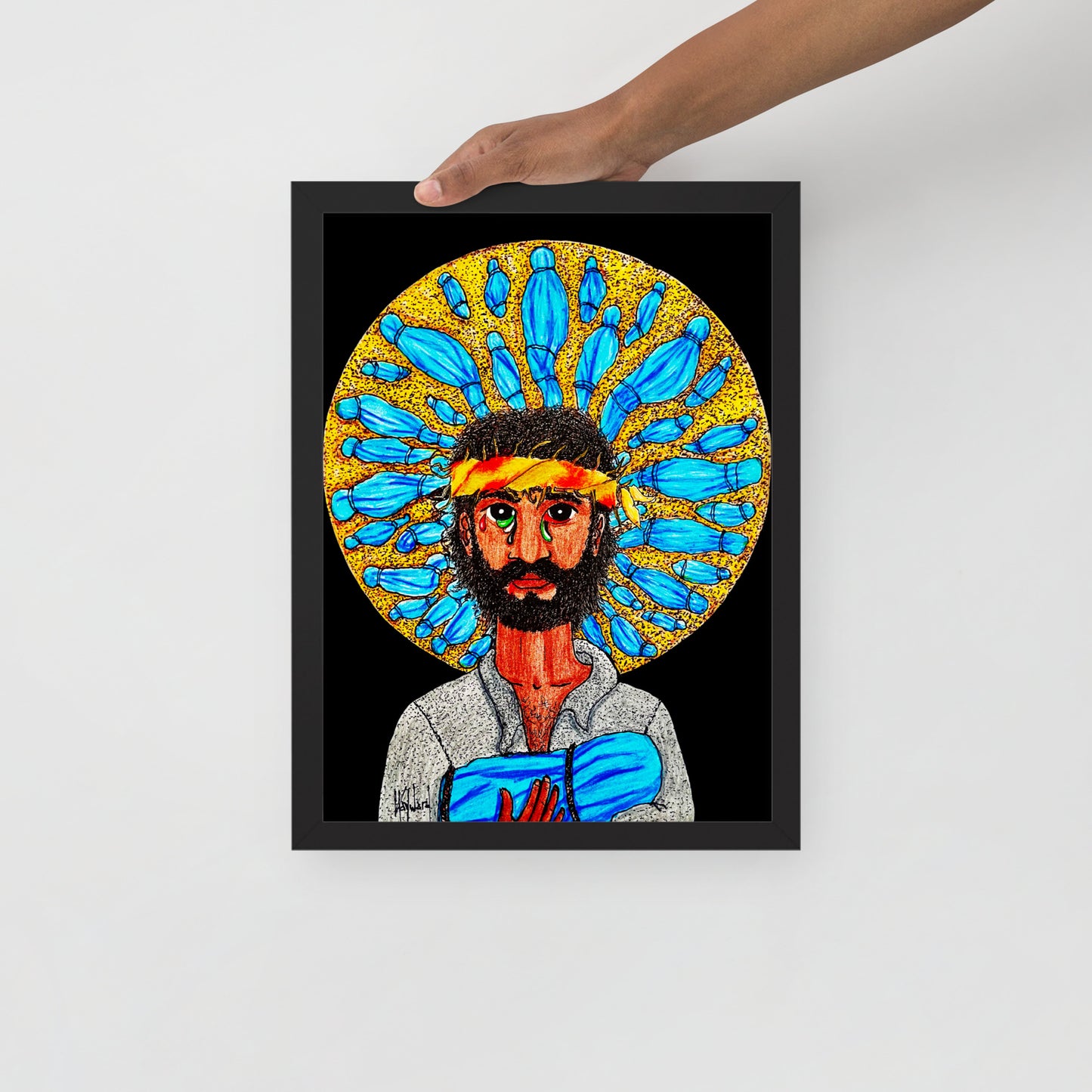 Gaze Image of Christ Print - by nakedpastor